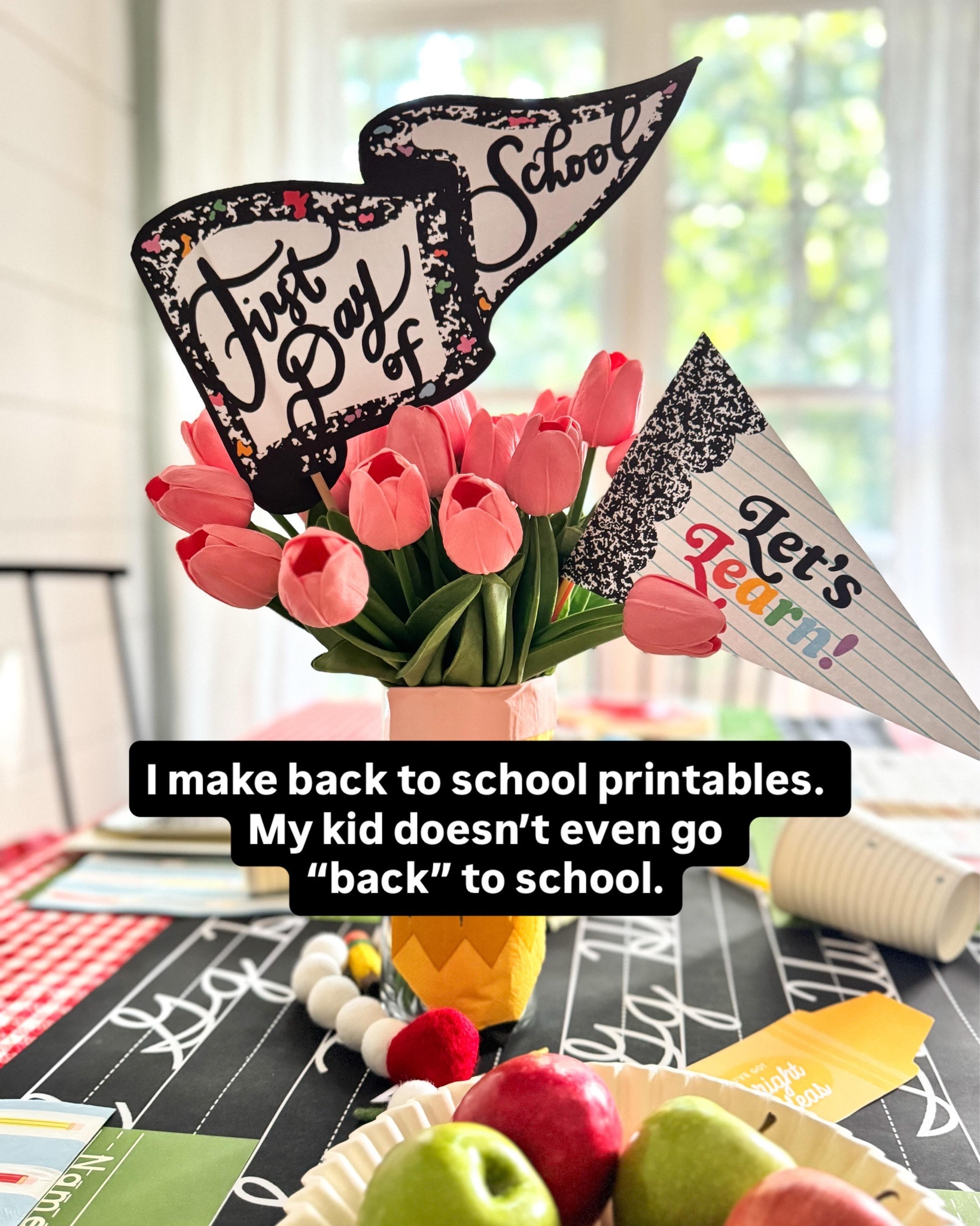 I’ve never been able to let go of that fresh start feeling. New pencils. Clean schedule. The weird mix of excitement and “wait, is summer really over?”

We celebrate it anyway. 🎒✨

And I know what you’re thinking, but here in our county, kids go back August 5. Teachers go back even earlier. So no, this isn’t too early. And yes, I agree. Summer DID just begin. 😅

Are you a big back to school person or does it kind of just happen to you? 👇
