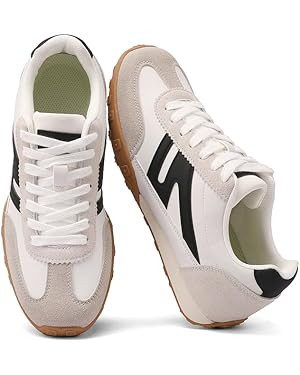 Sneakers for Women Retro Fashion Trendy Sneakers with Foam Insole Casual Shoes for Walking Tennis... | Amazon (US)