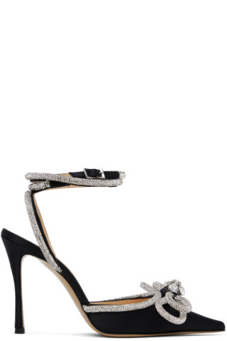 MACH & MACH - Black Double Bow Heels | SSENSE
