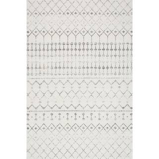 Blythe Modern Moroccan Trellis 7 ft. x 9 ft. Gray Living Room/Bedroom/Dining Room Area Rug | The Home Depot