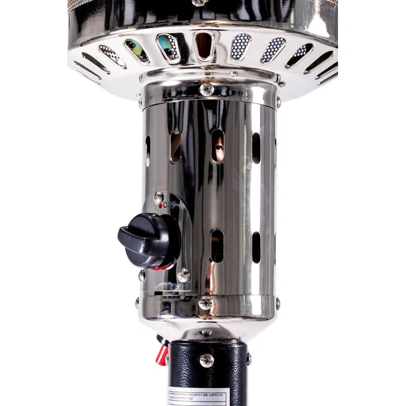 Croskey Hammered 47,000 BTU Propane Standing Patio Heater | Wayfair North America