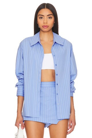 Line & Dot Oxford Button Down in French Blue from Revolve.com | Revolve Clothing (Global)