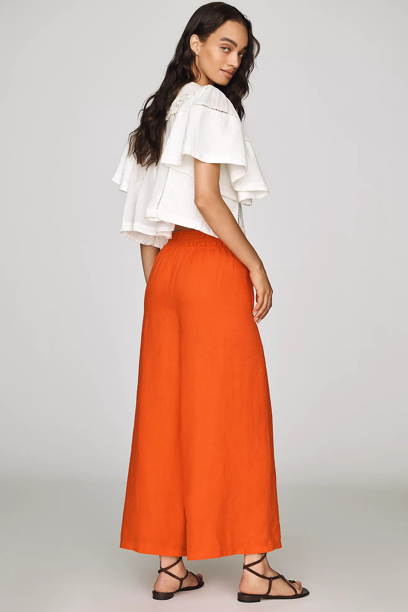 Somerset 100% Linen Pull-On Pants | Anthropologie (US)