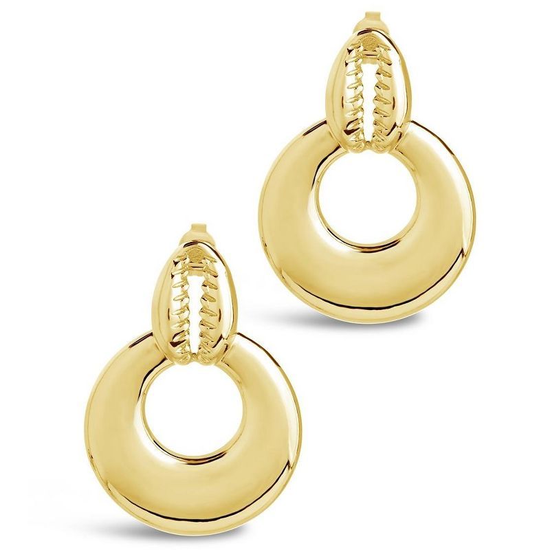 SHINE by Sterling Forever Puka Shell Statement Drop Earrings | Target