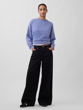 VintageSoft Wedge Crewneck Sweatshirt | Gap (US)