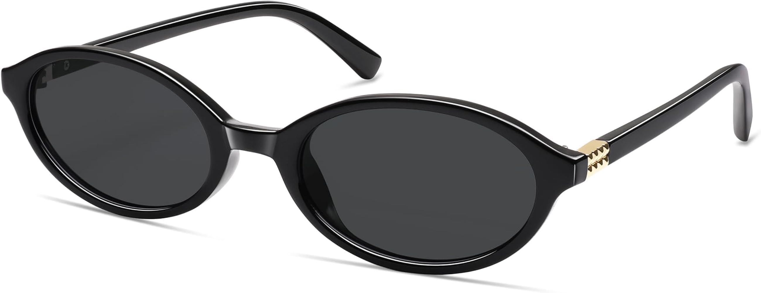 Retro Oval Sunglasses for Women Men Small 90s Trendy Narrow Vintage Fashion Funny Chic Sun Glasse... | Amazon (US)