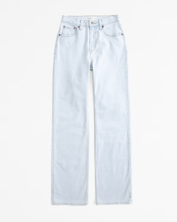 Curve Love High Rise 90s Relaxed Jean | Abercrombie & Fitch (UK)