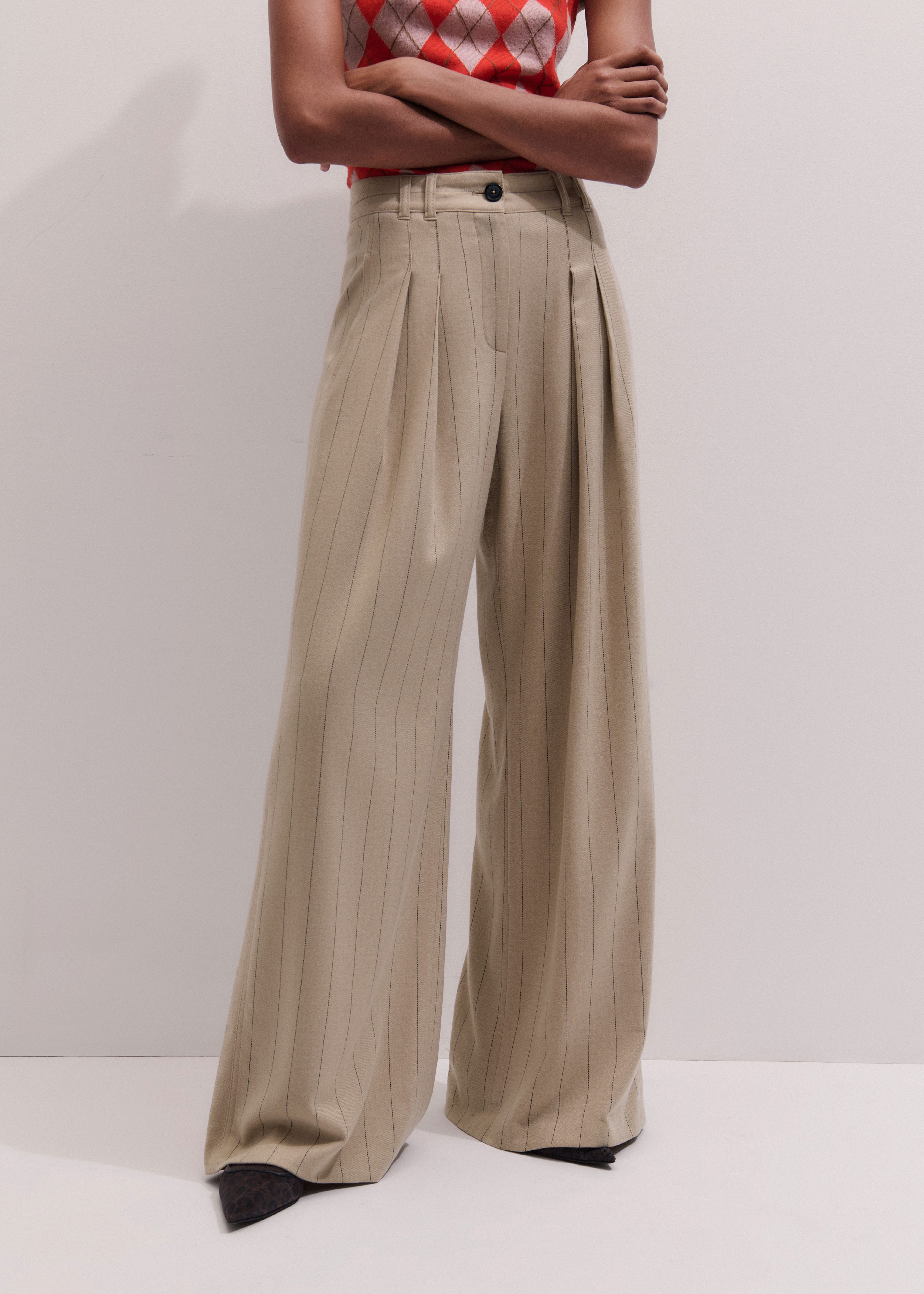 Double Pleat Trouser Italian Wool | ME+EM Global (Excluding US)