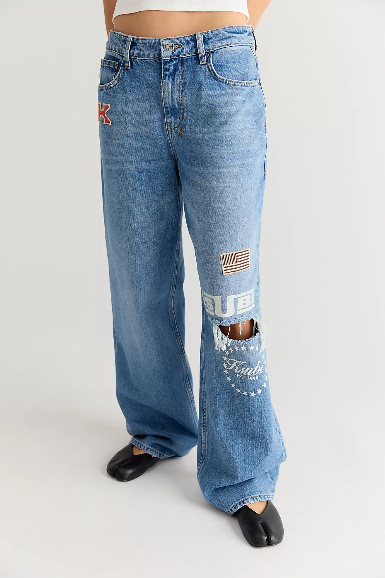Ksubi Patched Low Rider Jeans | Free People (Global - UK&FR Excluded)