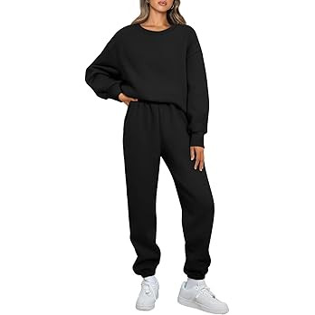 AUTOMET Womens 2 Piece Outfits Sweatsuit Oversized Sweatshirt Lounge Sets Baggy Sweatpants Fall F... | Amazon (US)