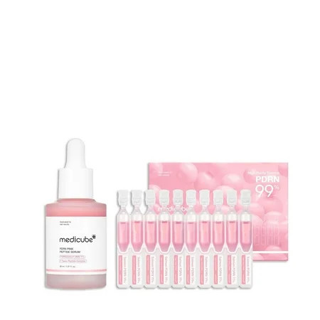 Medicube Intensive Moisture & Skin Plumping Set – Salmon DNA PDRN Pink Peptide Serum + One-Day Pink Drop Ampoule – Hydrating & Radiance Boosting Korean Skincare Duo | Walmart (US)