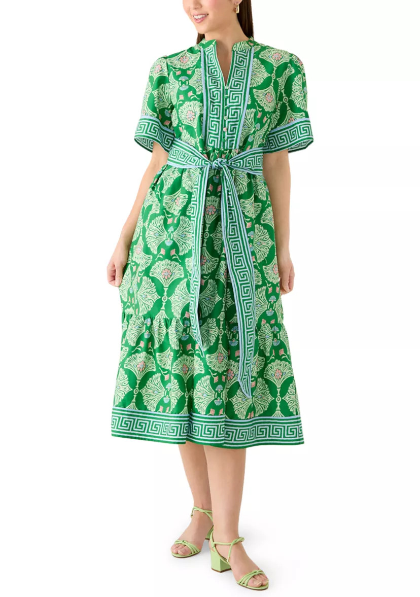 Petite Printed Shirt Dress | Belk