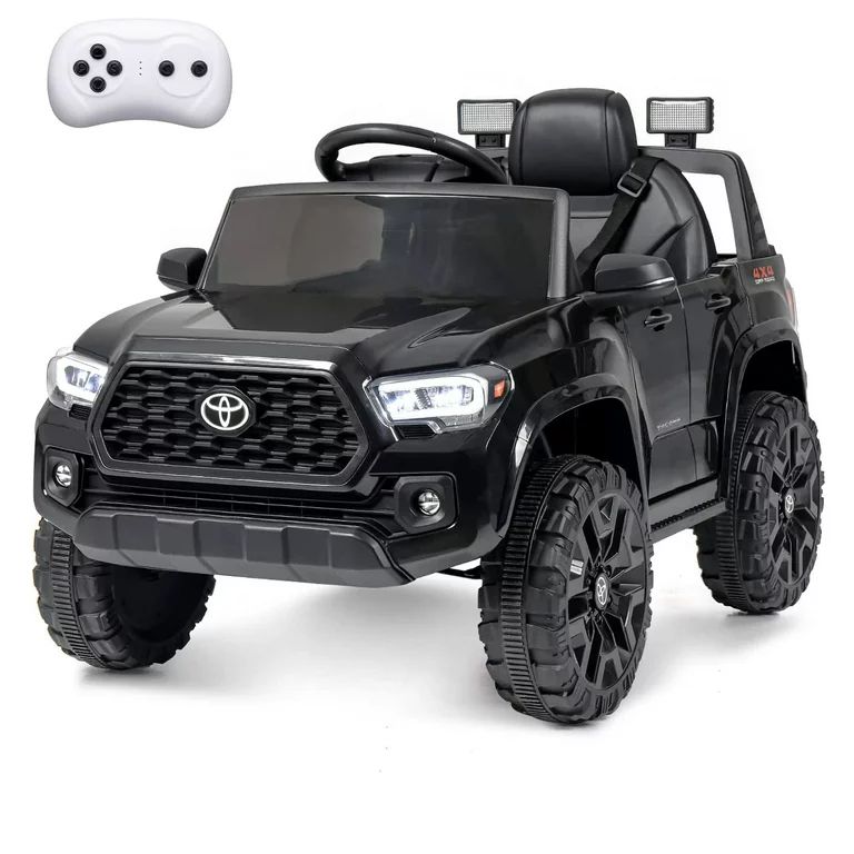 Toyota Tacoma Ride on Cars for Boys, 12V Powered Kids Ride on Cars Toy with Remote Control, Black... | Walmart (US)