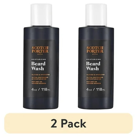 (2 pack) Scotch Porter Moisturizing Beard Wash, 4 oz | Walmart (US)