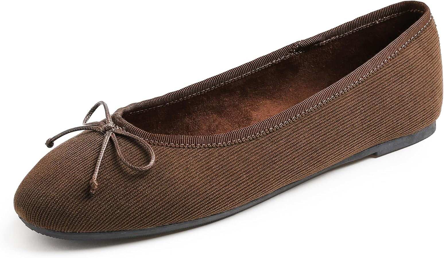 FEVERSOLE Women's Ultra Soft Colorful Memory Foam Cushioned Faux Suede Home Ballet Flats | Amazon (US)