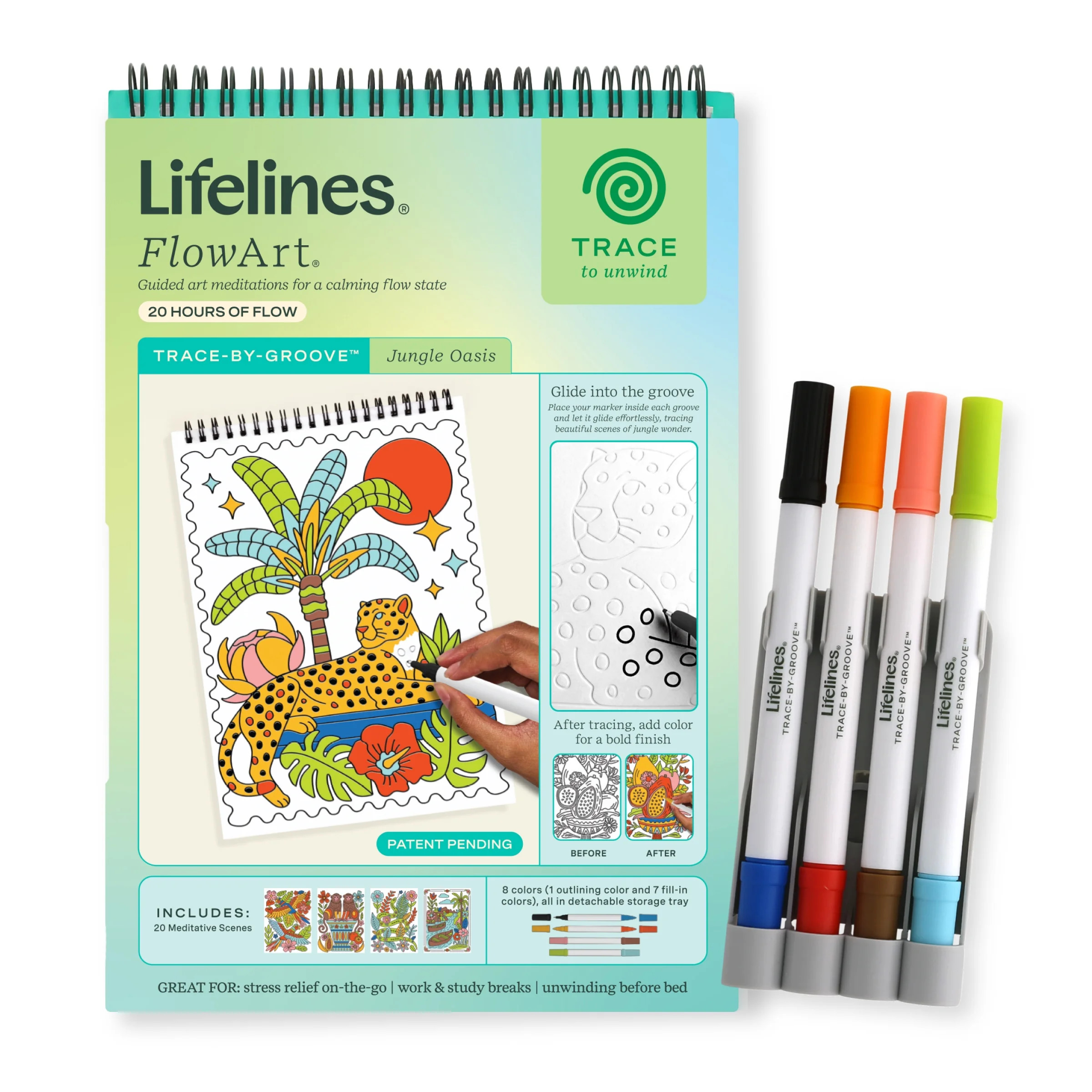 Lifelines FlowArt: Trace-By-Groove, Jungle Oasis | Walmart (US)