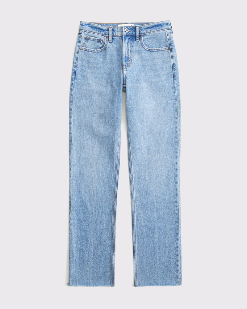 Mid Rise 90s Straight Jean | Abercrombie & Fitch (US)