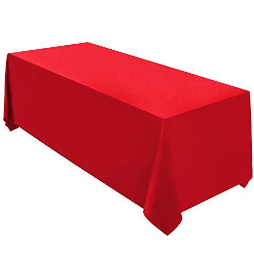 Surmente Tablecloth 90 x 132-Inch Rectangular Polyester Table Cloth for Weddings, Banquets, or Resta | Amazon (US)