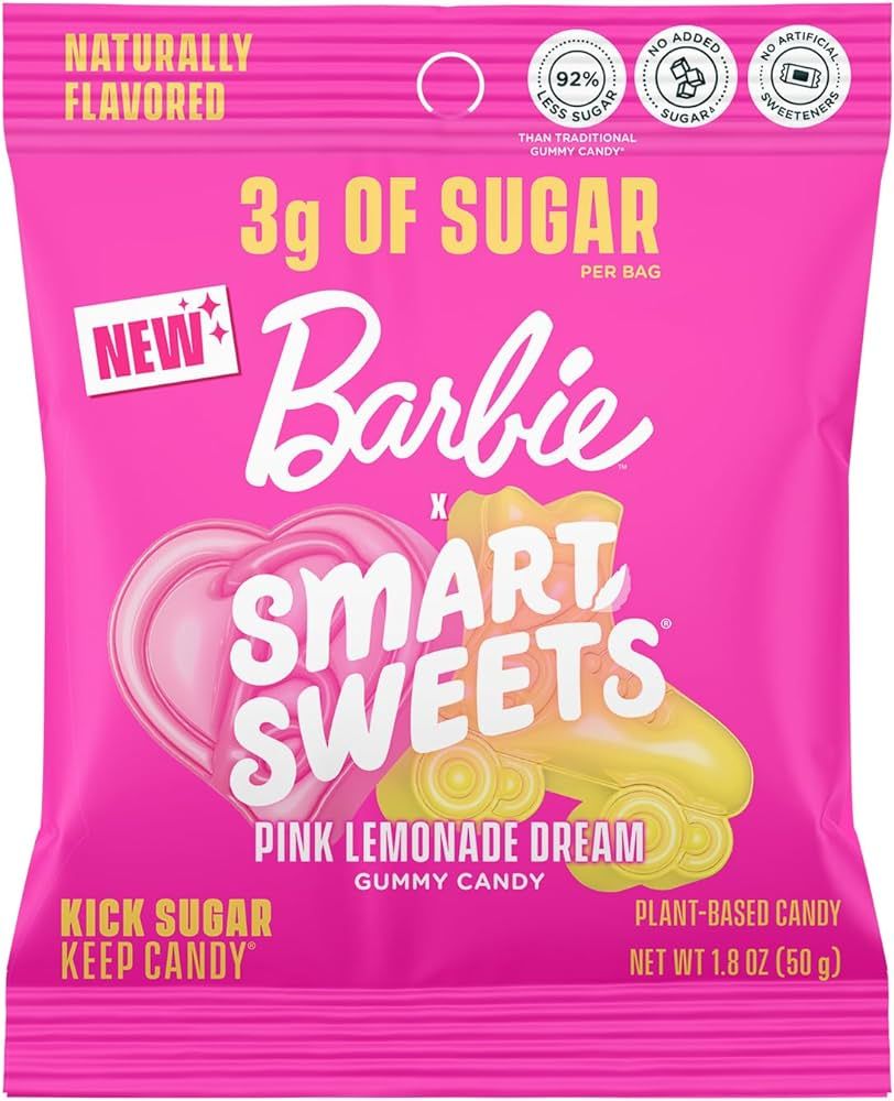 SmartSweets Barbie Pink Lemonade Dream Gummy Candy: 1.8oz (Pack of 14), Gummy Candy with Low Suga... | Amazon (US)
