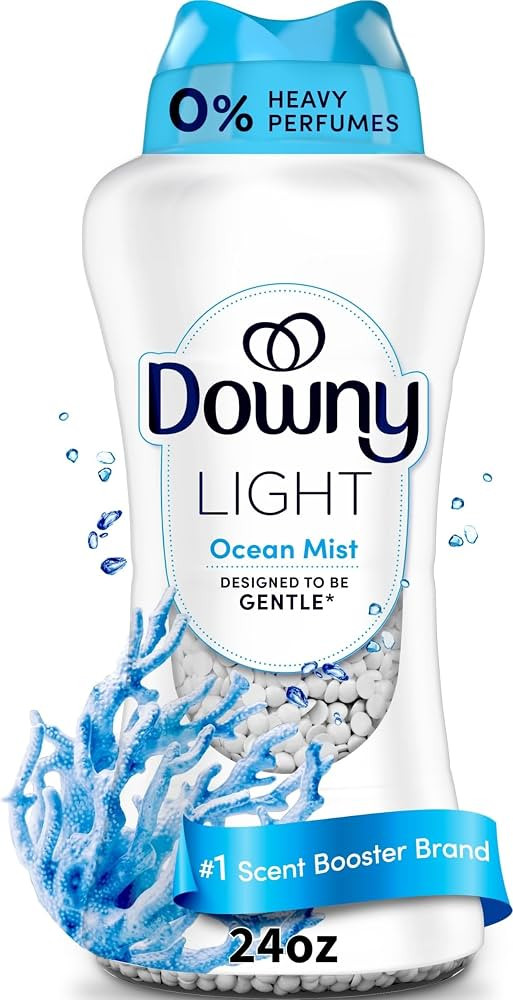 Downy Light Laundry Scent Booster Beads, Ocean Mist Scent, 24 OZ, In-Wash Fabric Beads Designed T... | Amazon (US)