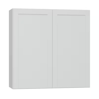 Diamond NOW Arcadia 36-in W x 36-in H x 12-in D White Door Wall Fully Assembled Stock Cabinet (Sh... | Lowe's