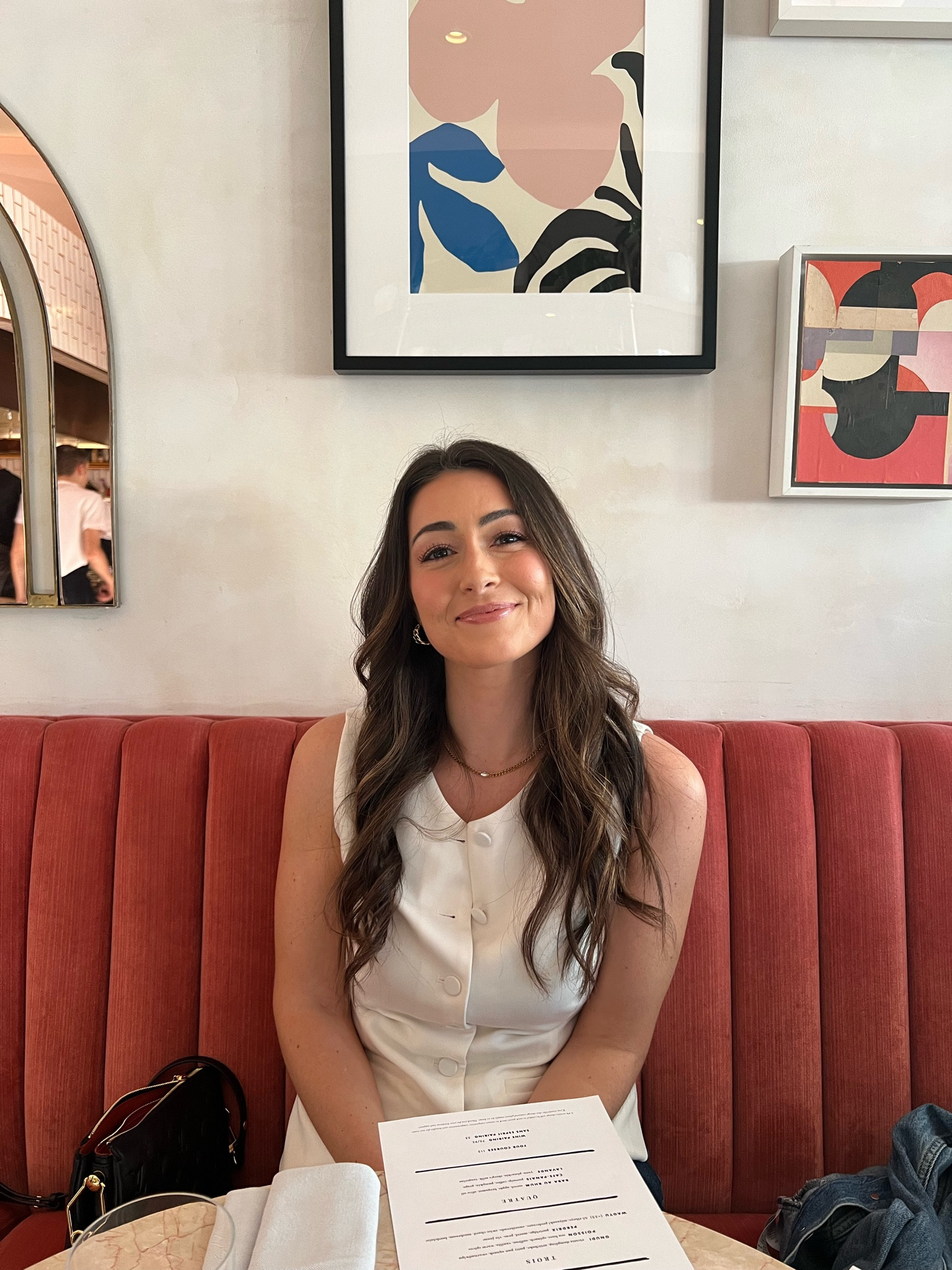 Loving this spring vest 🤍 
Wearing a size small 

#LTKworkwear #LTKSeasonal