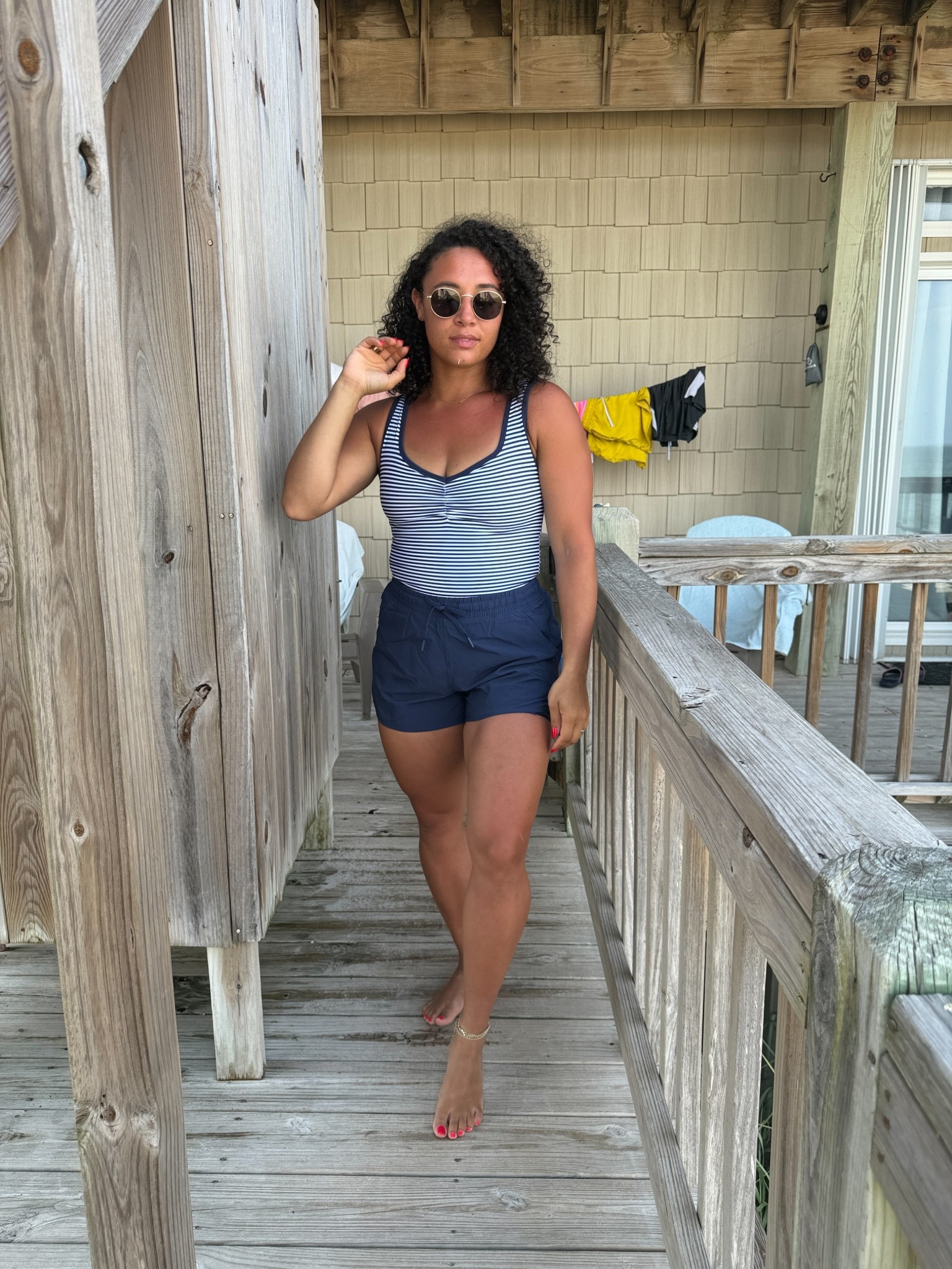 Abercrombie romper wearing a medium has biker shorts underneath #abercrombie #romper

#LTKSeasonal #LTKSaleAlert #LTKActive