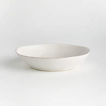 Marin White Bowl Plate + Reviews | Crate & Barrel | Crate & Barrel