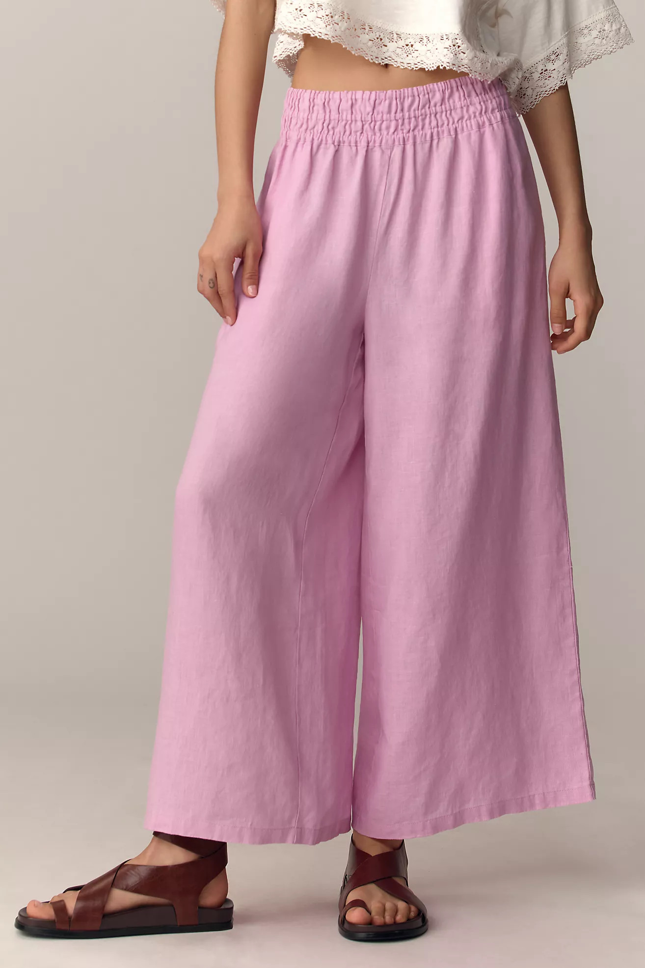 The Somerset Pull-On Trousers: Linen Edition | Anthropologie (EU)