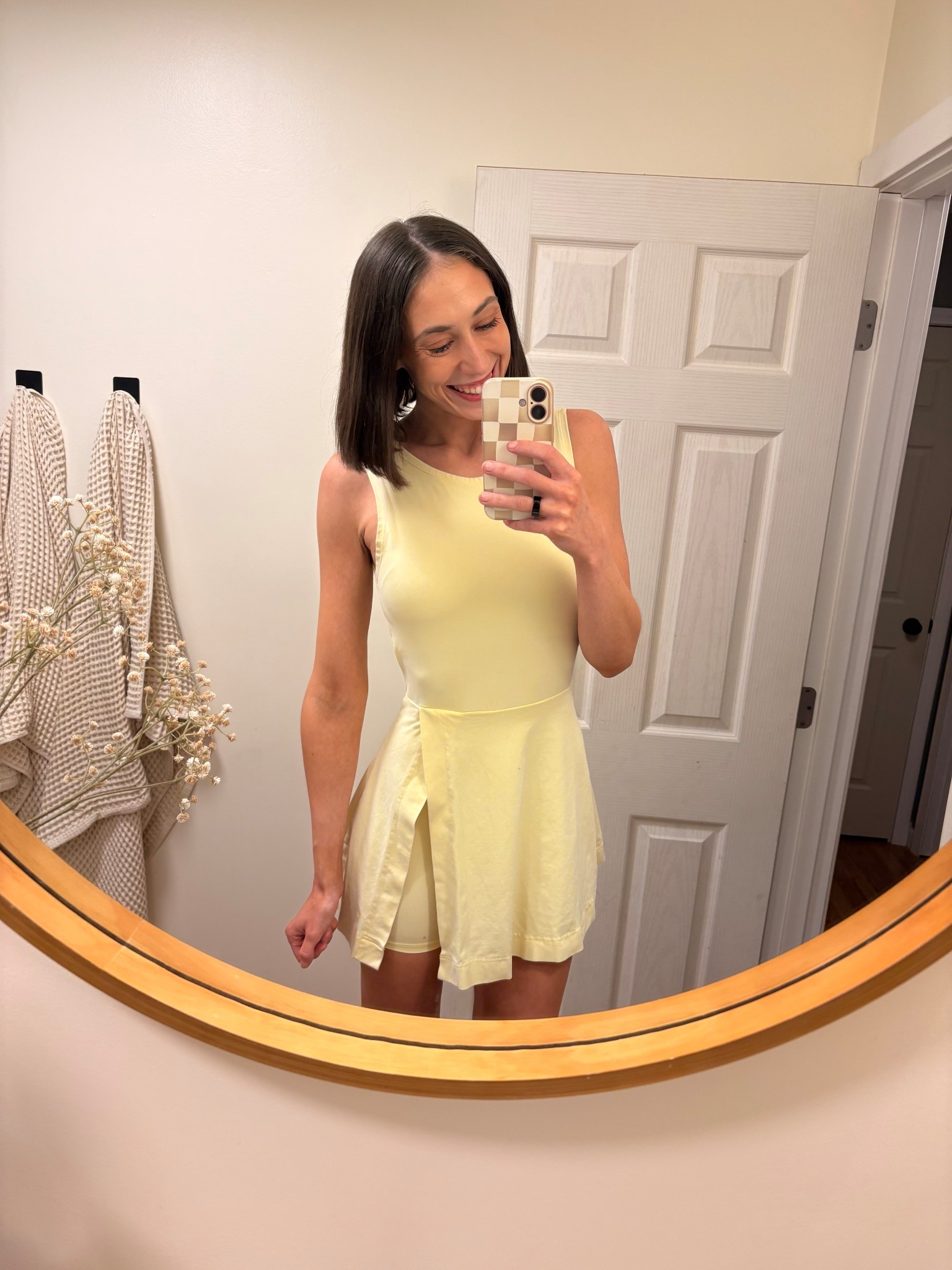 My FAVORITE butter yellow dress! Perfect for spring and summer! Such an easy throw on outfit. It has shorts underneath too! Perfect for mom life. 🍋💛

#LTKPetite #LTKSpringSale #LTKootd
