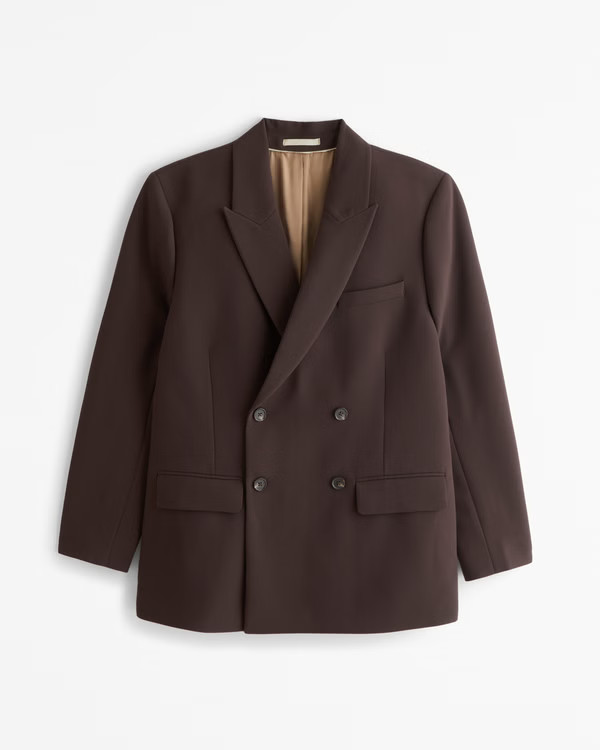 Men's The A&F Collins Tailored Double-Breasted Blazer | Men's Clearance | Abercrombie.com | Abercrombie & Fitch (US)