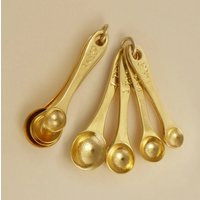 Gold Plated Measuring Spoons Charm Pendant | Etsy (US)