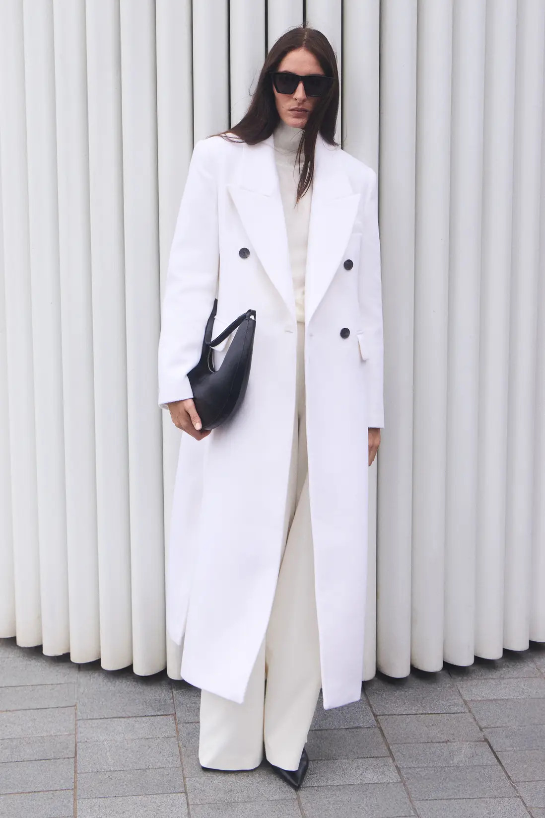 Jackets & Coats | Brushed Wool Oversized Double Breasted Tailored Maxi Coat | KarenMillen | Karen Millen US