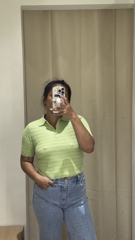 Try on video for this green top 💚 wearing a size S

#LTKMidsize #LTKFindsUnder50 #LTKSeasonal
