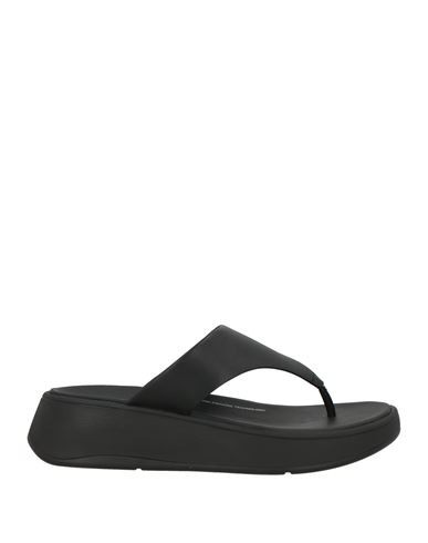 Fitflop Woman Thong sandal Black Size 8.5 Leather, Rubber | YOOX (US)
