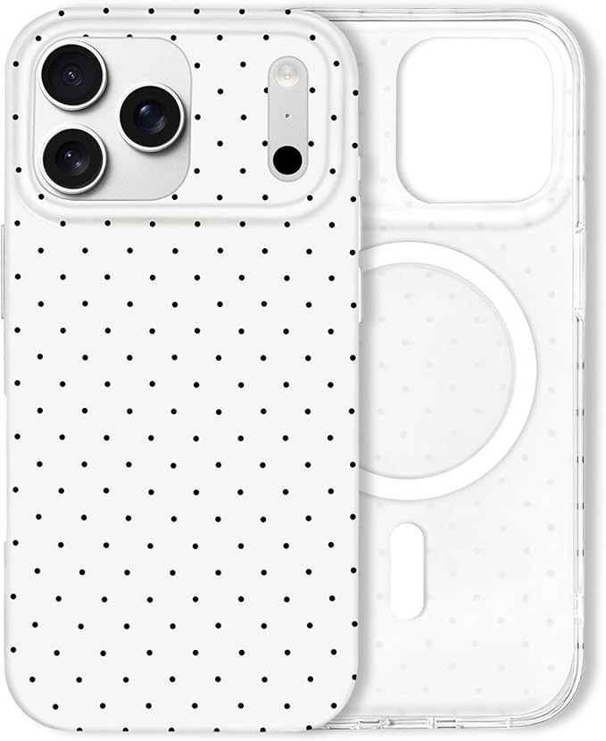 Hython for iPhone 17 Pro Max Case Cute Polka Dot Aesthetic Design Simple Cover 6.9", Thin Slim An... | Amazon (US)