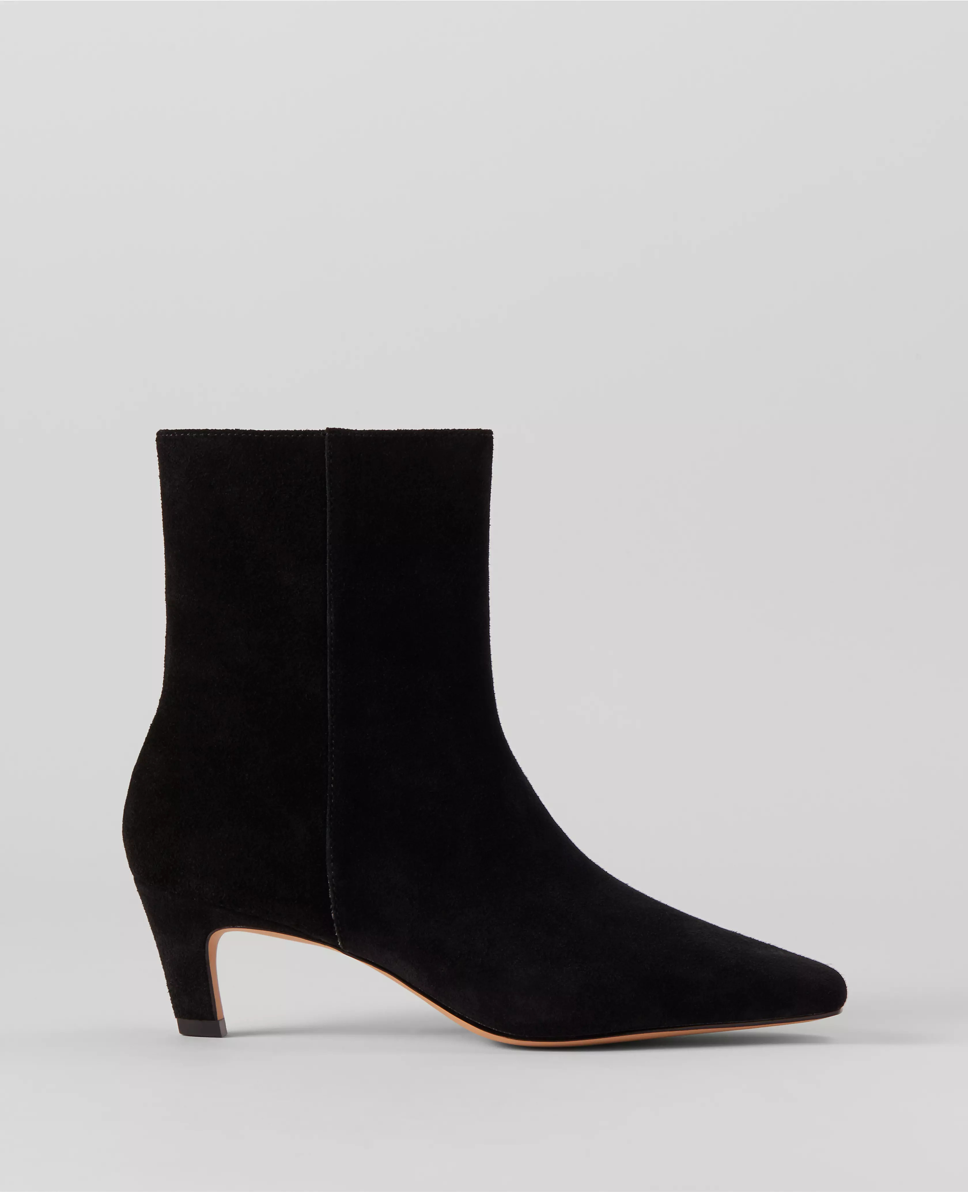 Suede Skinny Heel Bootie | Ann Taylor (US)