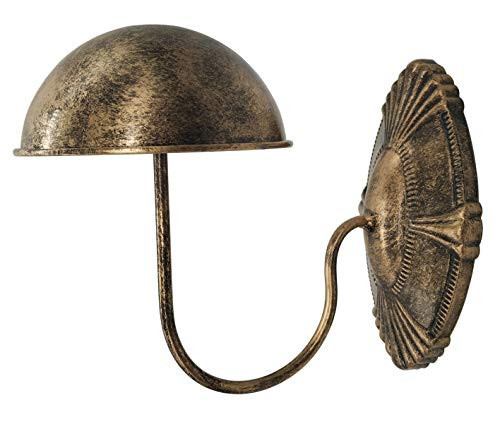 Owlgift Decorative Metal Vintage Style Wall Mounted Entryway Hat/Cap/Wig Hanger Display Rack, Bronze | Amazon (US)
