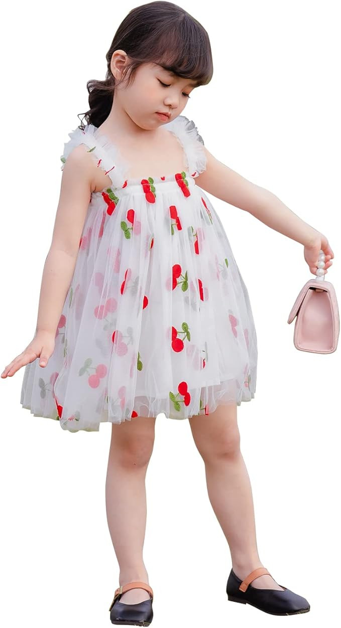 AGQT Baby Girls Tulle Tutu Dress Birthday Party Tulle Babydoll Dresses Size 9M-4T | Amazon (US)