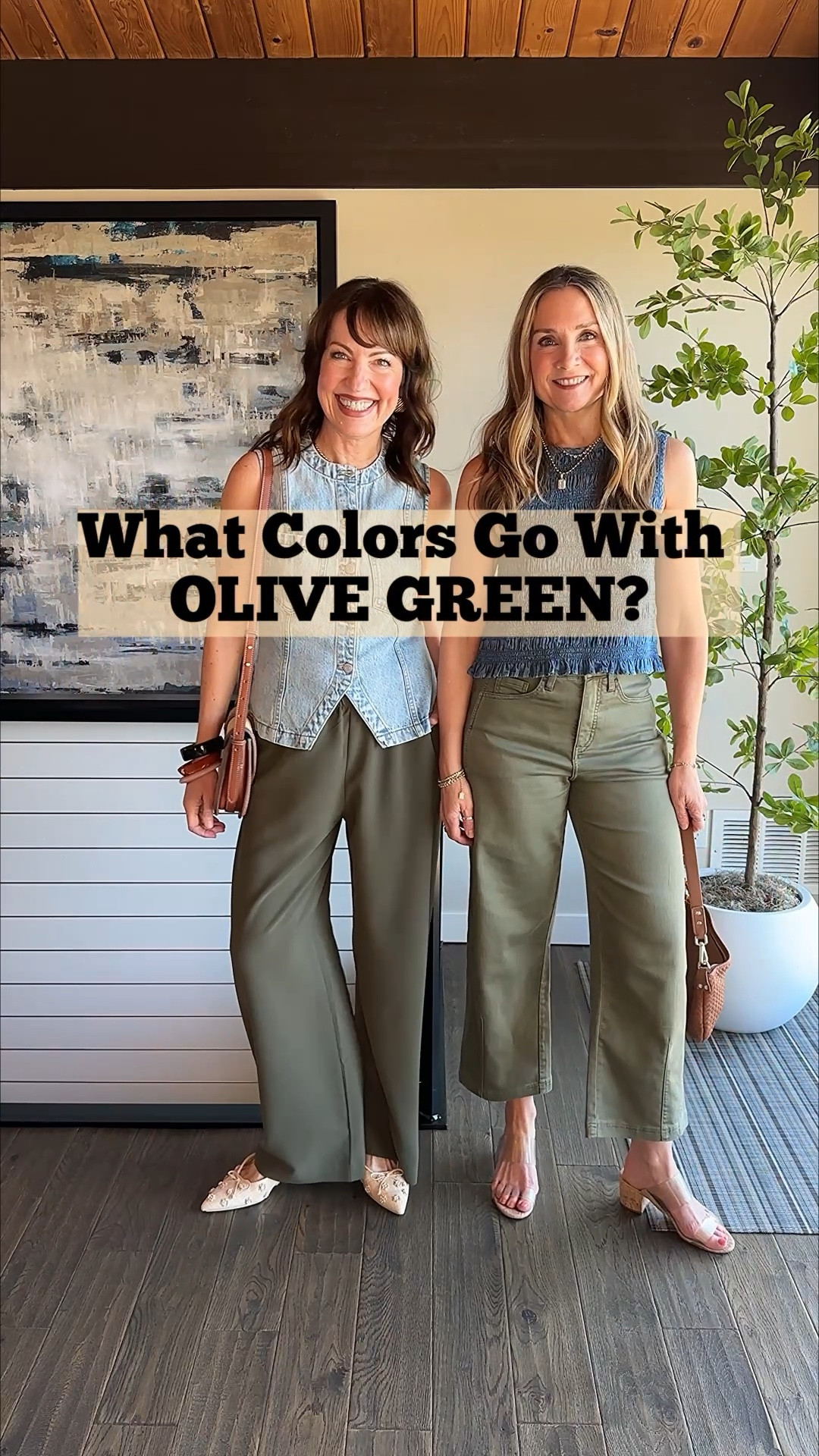 Comment SHOP for links!🔗 Must be following our account to receive this message!⚠️

We love olive pants! It’s a color that can be worn all year around, but we’re especially loving it this spring! It pairs so well with so many colors. Which color combo is your favorite? 
We linked several of our new spring tops and shoes for you to shop on our LTK! Hope this gives you some fun style inspo!

How to Shop: 🛍️
-Comment SHOP for links!
-Click the link in our bio to shop
-Watch our stories for links! 

Olive pants, denim top, spring tops, barrel pants, yellow sweater, spring shoes, flats, sandals, clog heels

#LTKOver40 #LTKootd #LTKgrwm