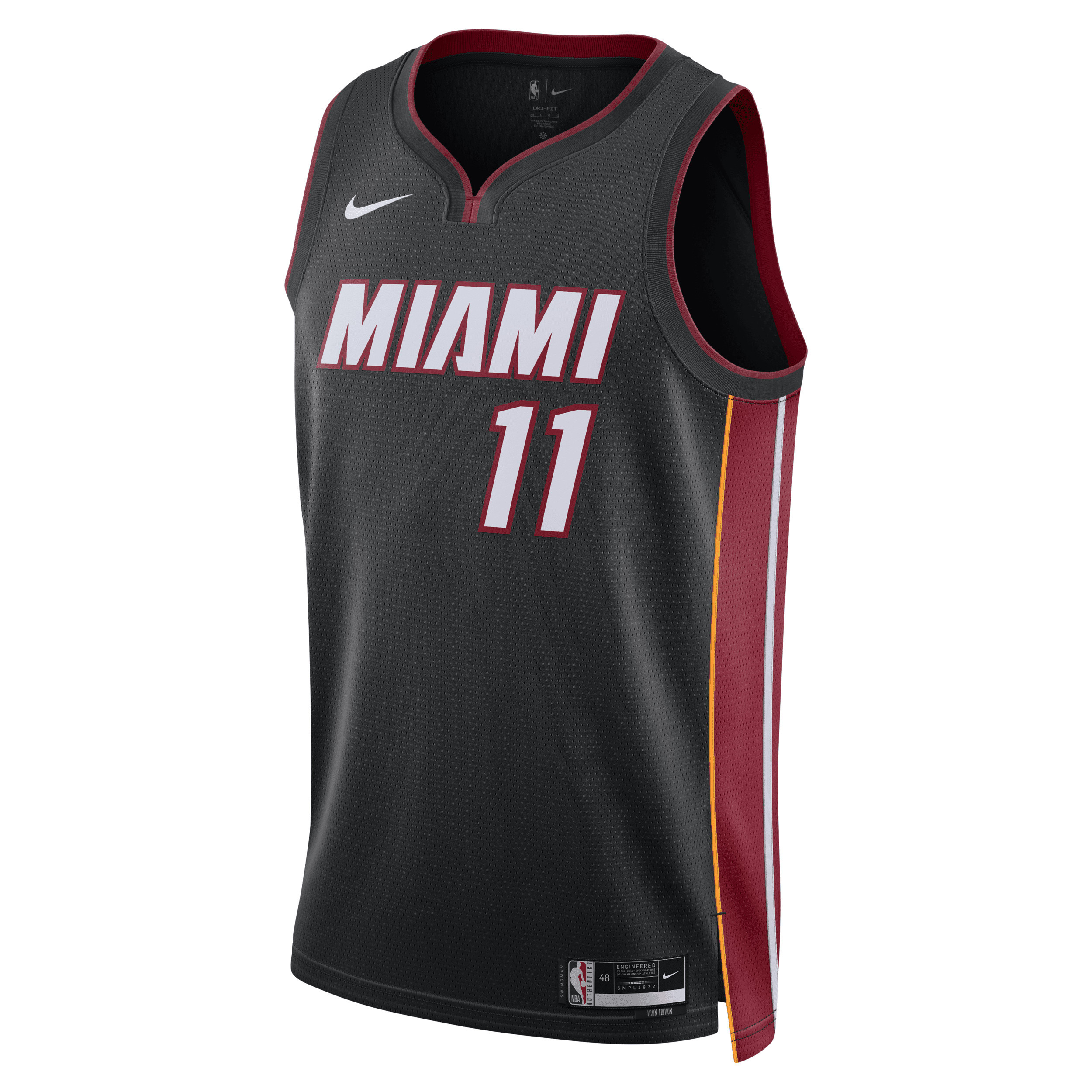 Miami Heat Icon Edition Nike Men's Dri-FIT NBA Swingman Jersey in Black | DN2011-017 | Nike (US)
