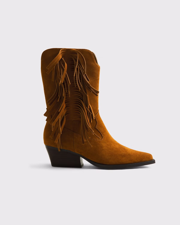 Fringe Western Short Boots | Abercrombie & Fitch (UK)