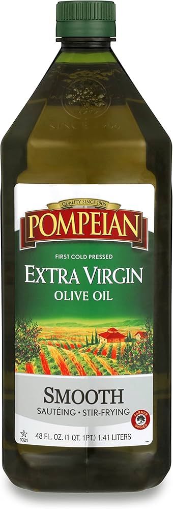 Pompeian Smooth Extra Virgin Olive Oil, First Cold Pressed, Mild and Delicate Flavor, Perfect for... | Amazon (US)