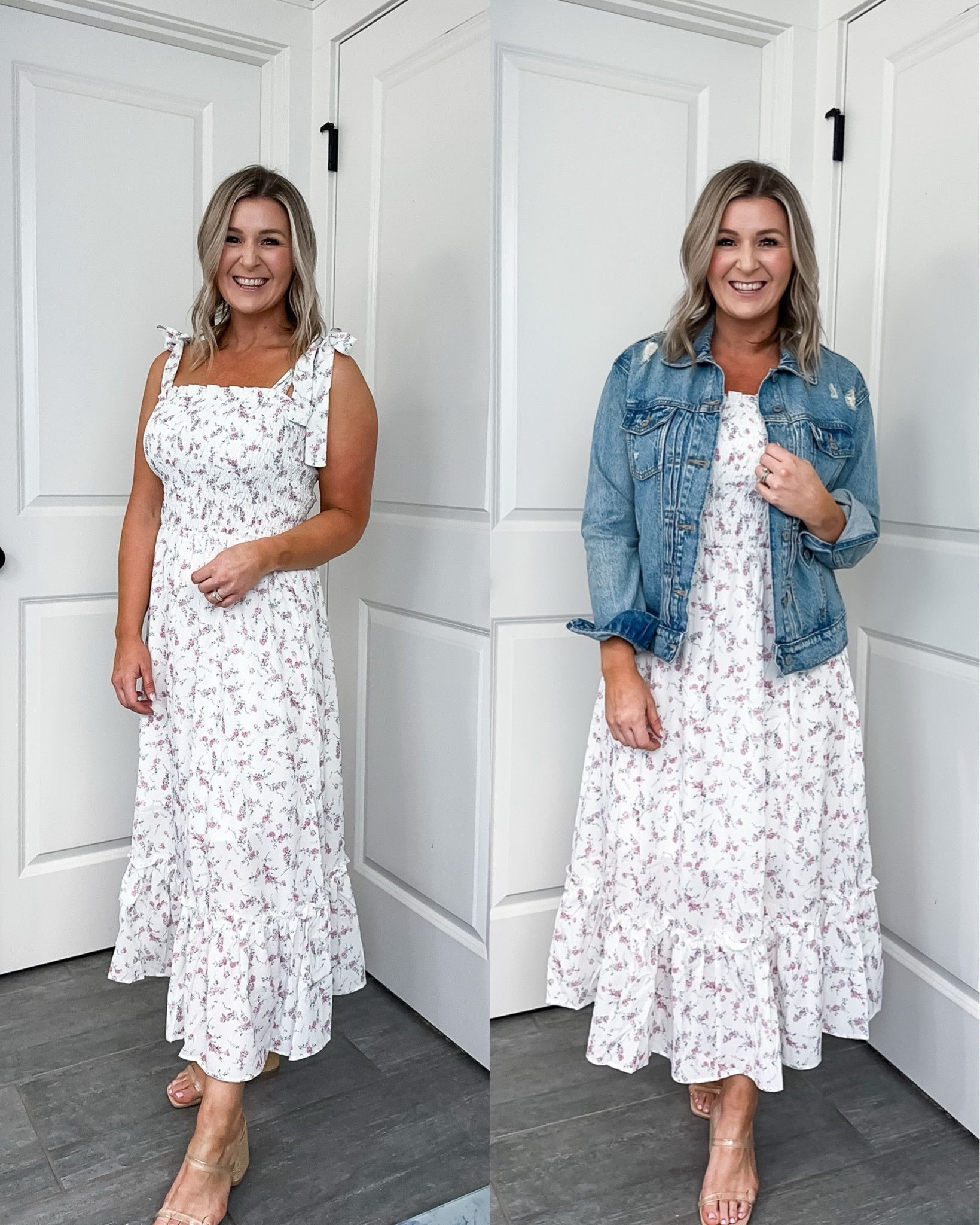 Spring dress | Easter dress | 

Wearing a medium
Small in the denim jacket 


#LTKsalealert #LTKfindsunder50 #LTKSeasonal