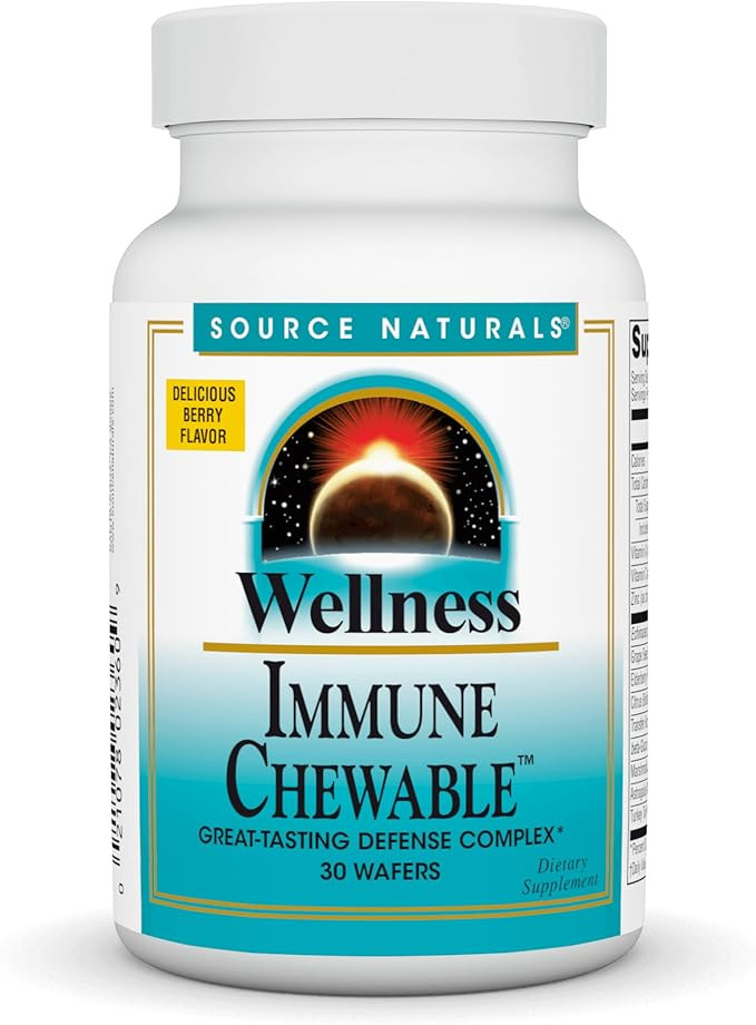 Source Naturals Wellness Immune Chewable Defense Complex* - 30 Chewables Wafers | Amazon (US)