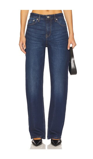 EB Denim Alida Loose Bowed in Blue. - size 28 | Revolve Clothing (Global)