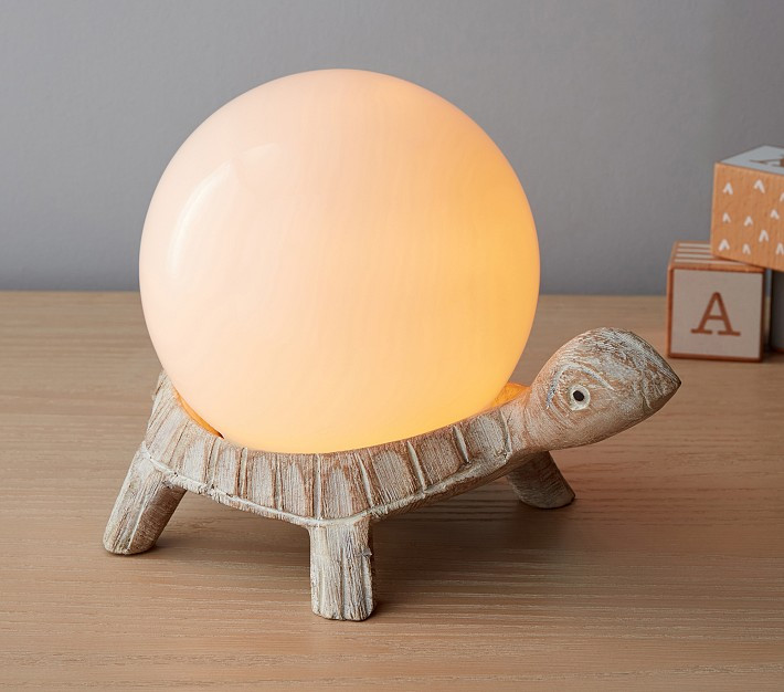 Carved Wood Turtle Night Light (7") | Pottery Barn Kids
