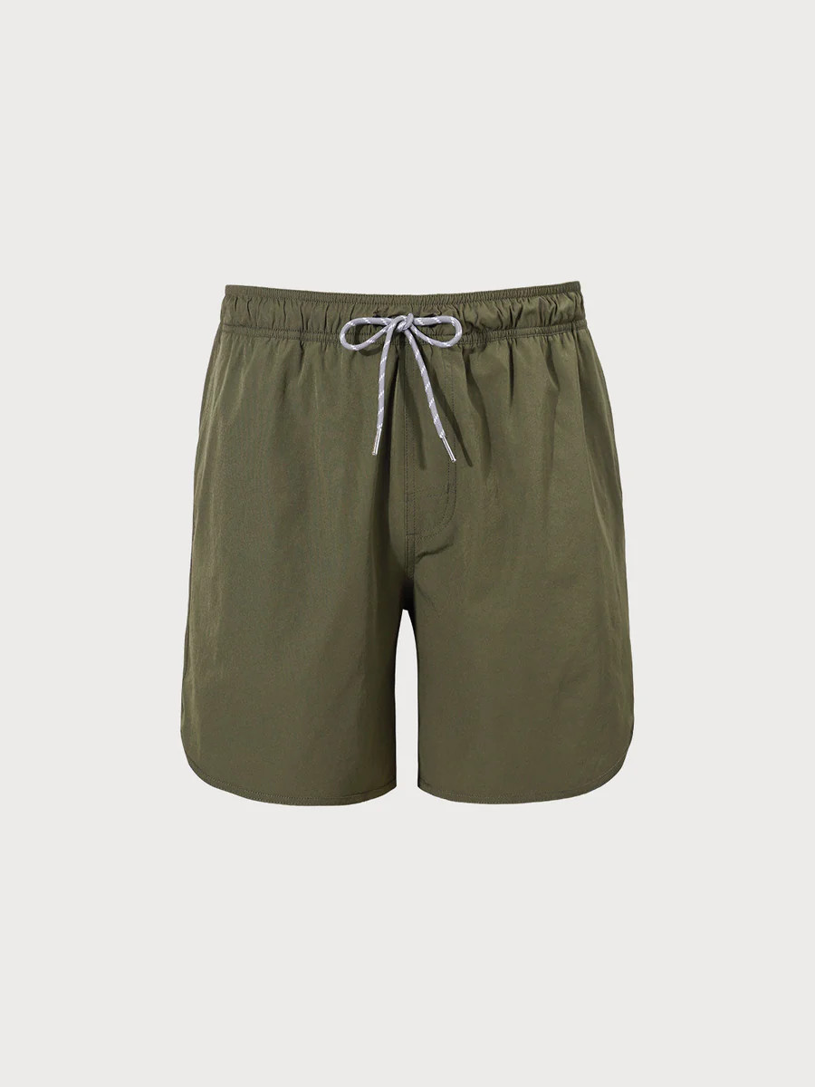 The Army Green Men's 7" Swimming Trunks & Reviews - Army Green - Sustainable Men's Shorts | BERLO... | BERLOOK