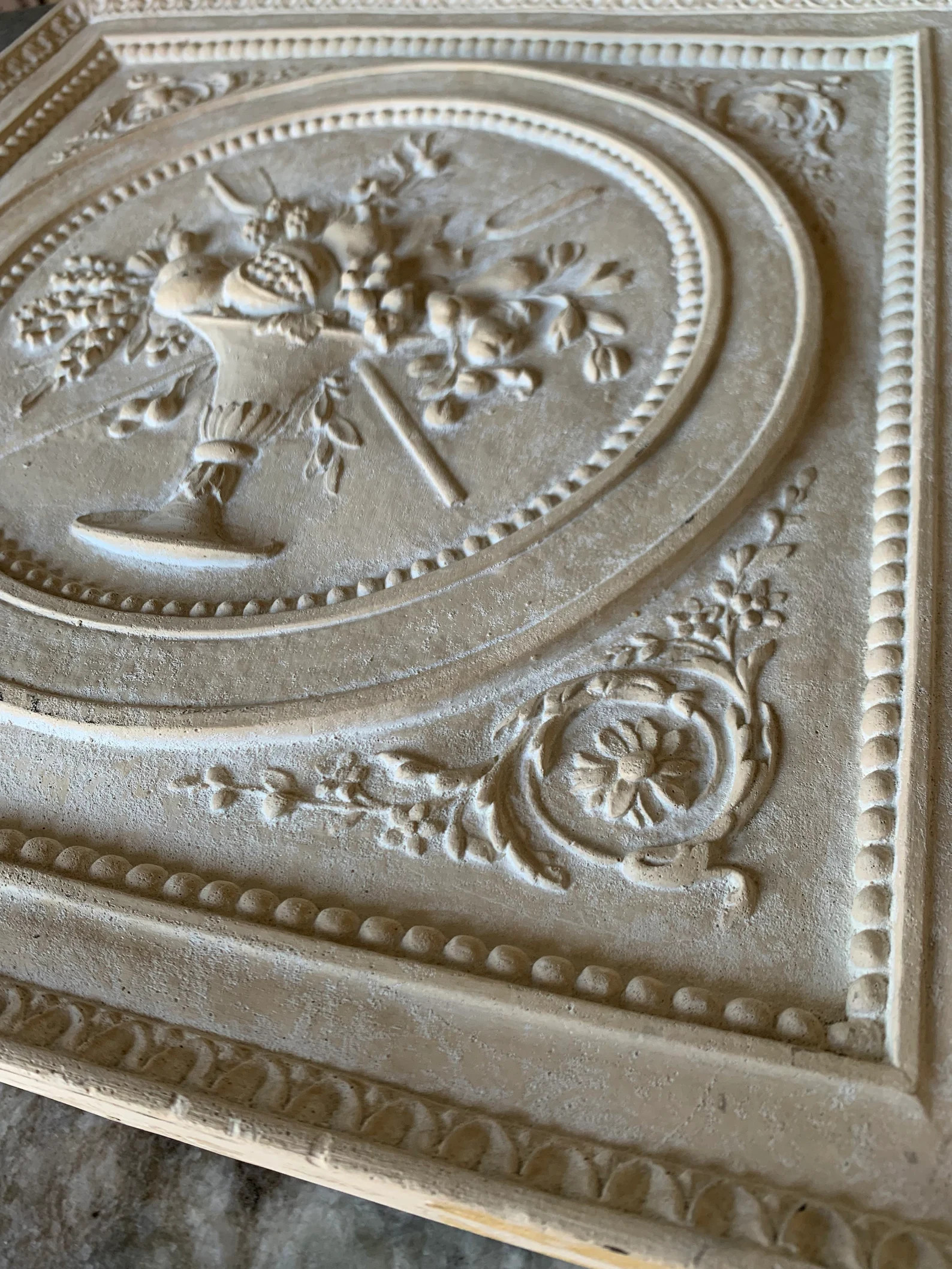 Elegant Plaster Medallion Wall Decor - Etsy | Etsy (US)