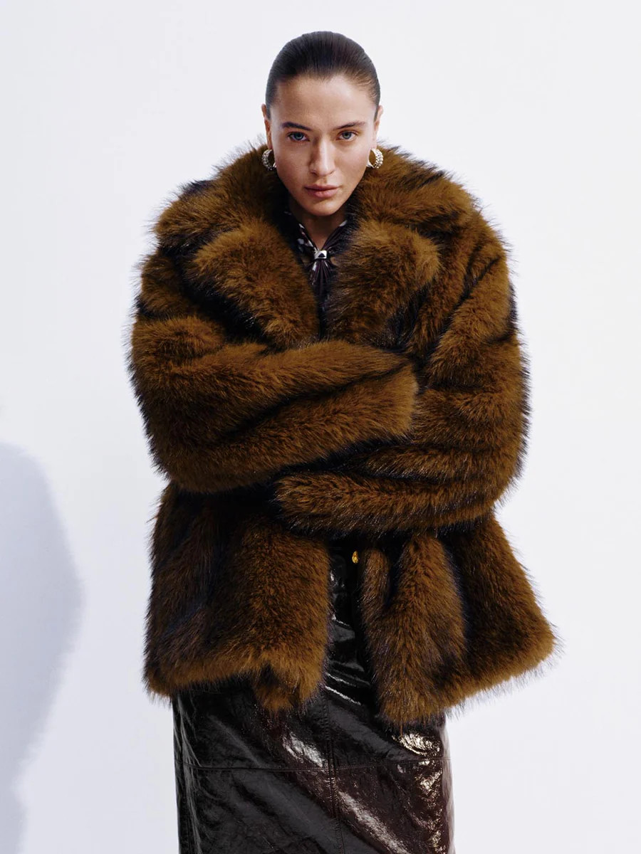 Collared Faux Fur Jackets | Urban Revivo